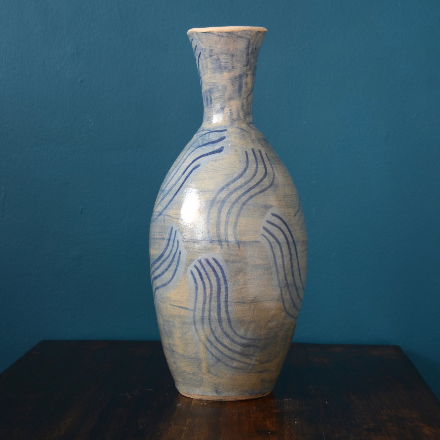 Clouds - Stoneware ceramic vase