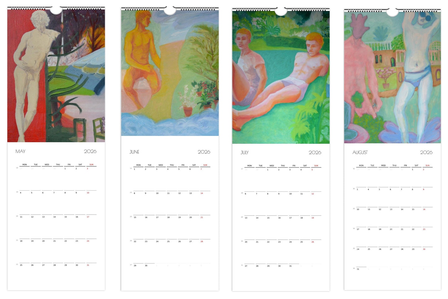 Wall calendar 2026: The human body in Mythology and Art