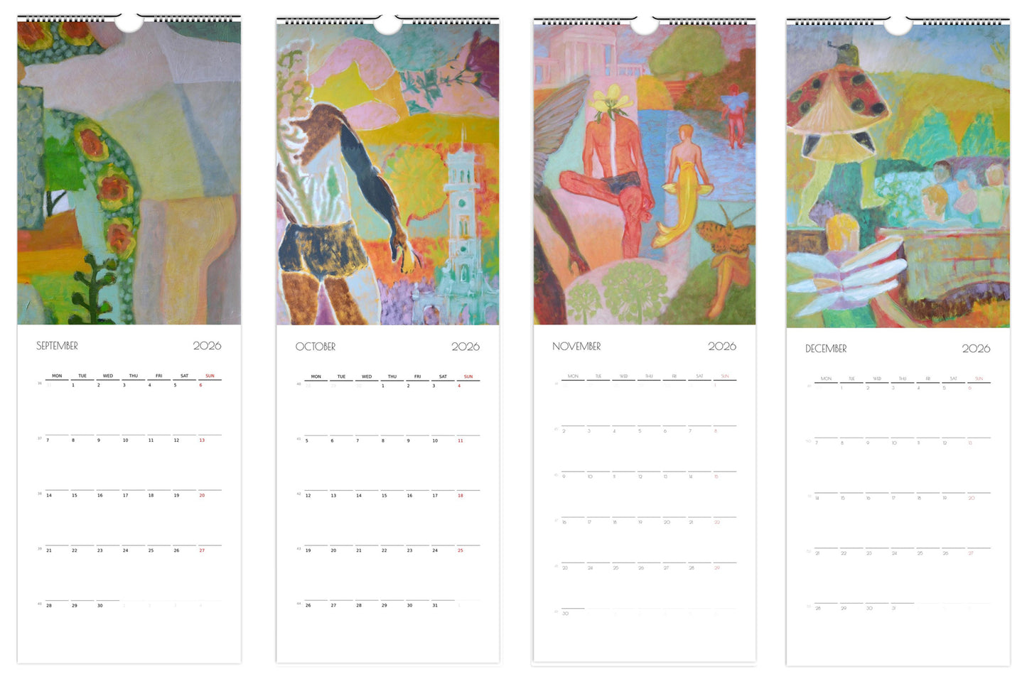 Wall calendar 2026: The human body in Mythology and Art