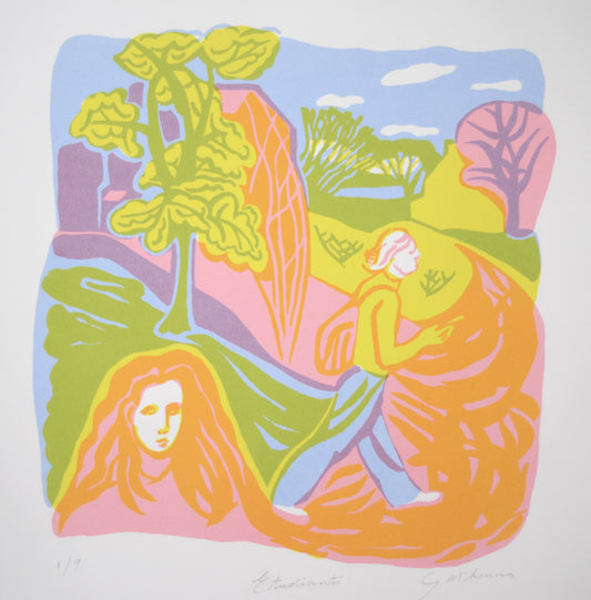'Etudiants - Edition of 9. Silk-screen print