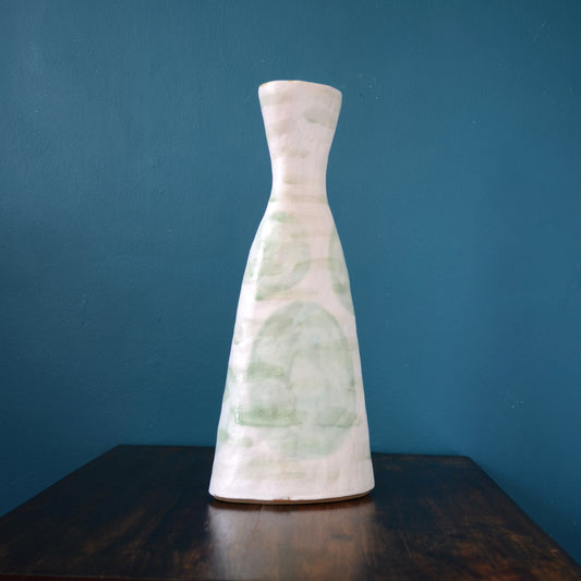 Green sun - Stoneware ceramic vase