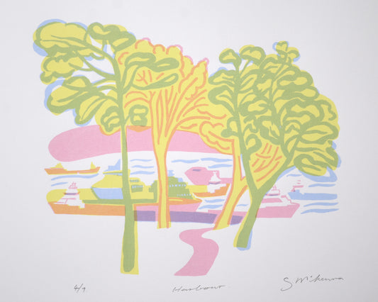 Harbour - Edition of 9. Silk-screen print