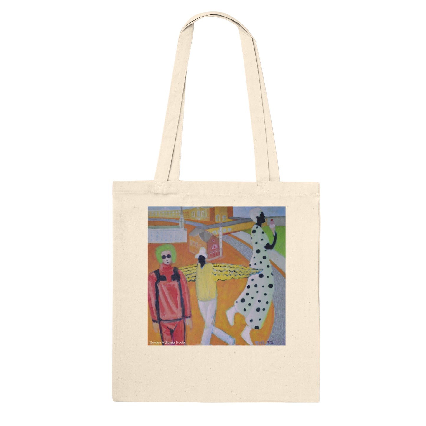 Ice cream bar - Premium Tote Bag in Natural unbleached or Black canvas