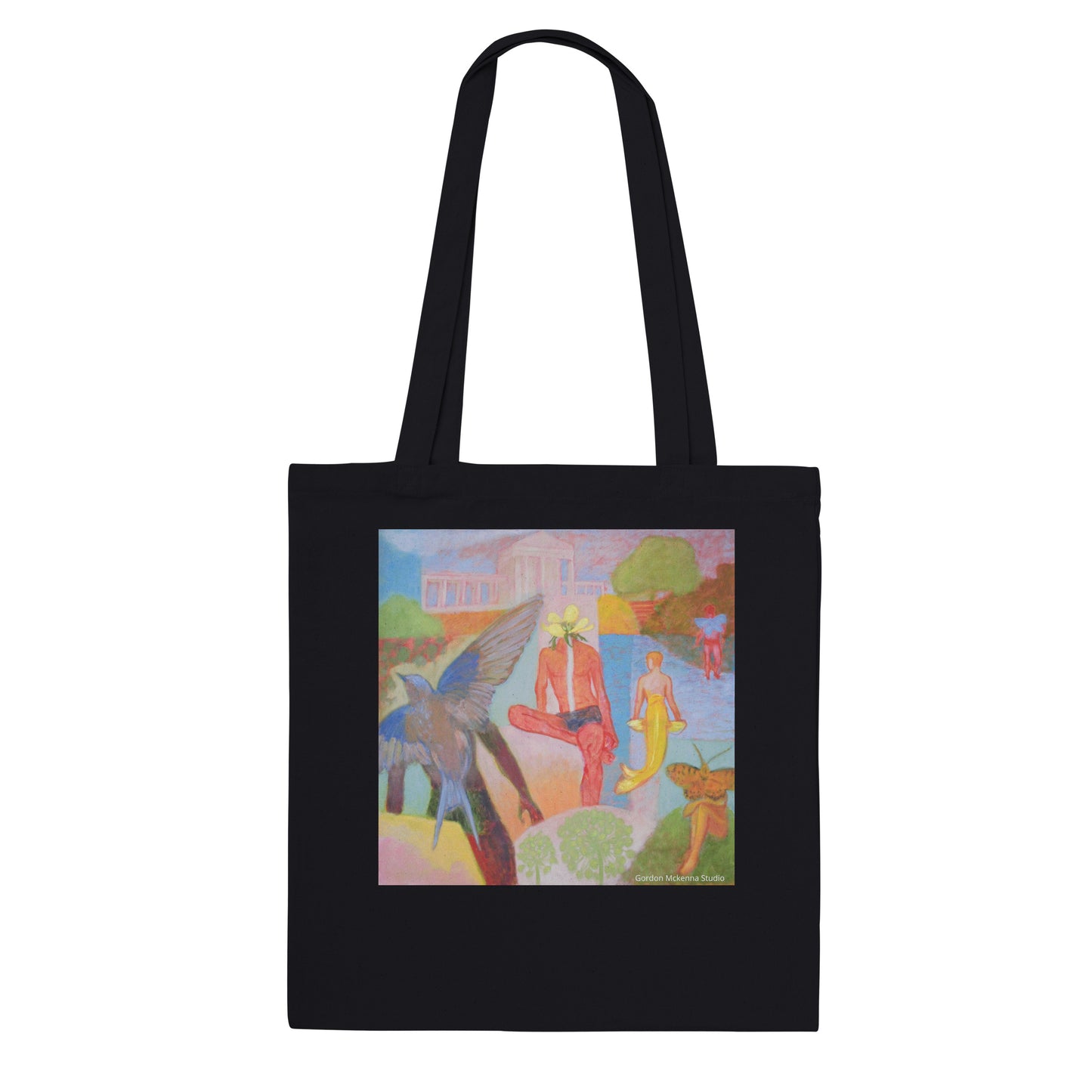 The garden - Premium Tote Bag in Natural unbleached canvass or Black