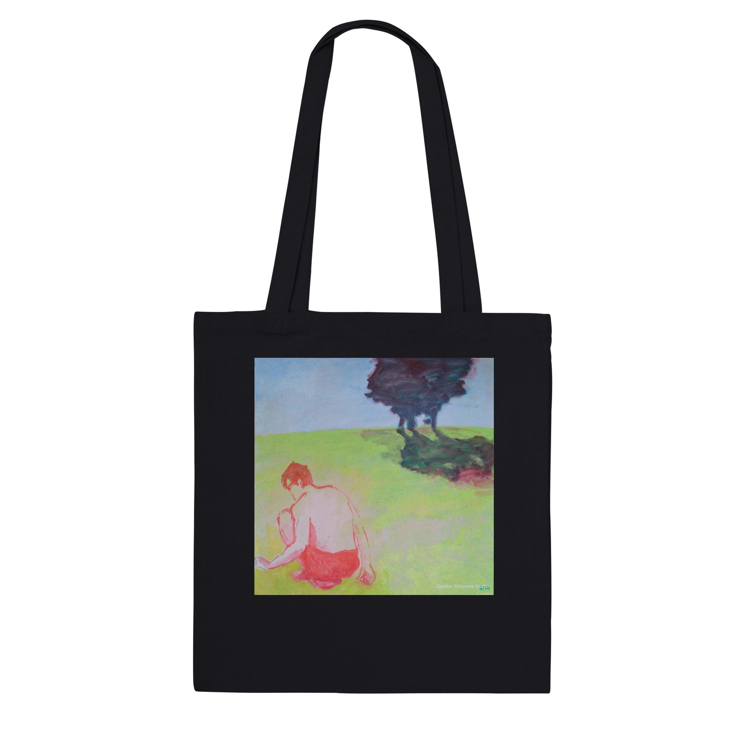 The park - Premium Tote Bag in Natural unbleached or Black canvas